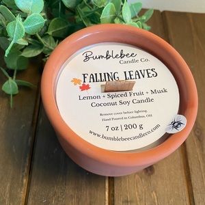 Handmade concrete vessel and candle